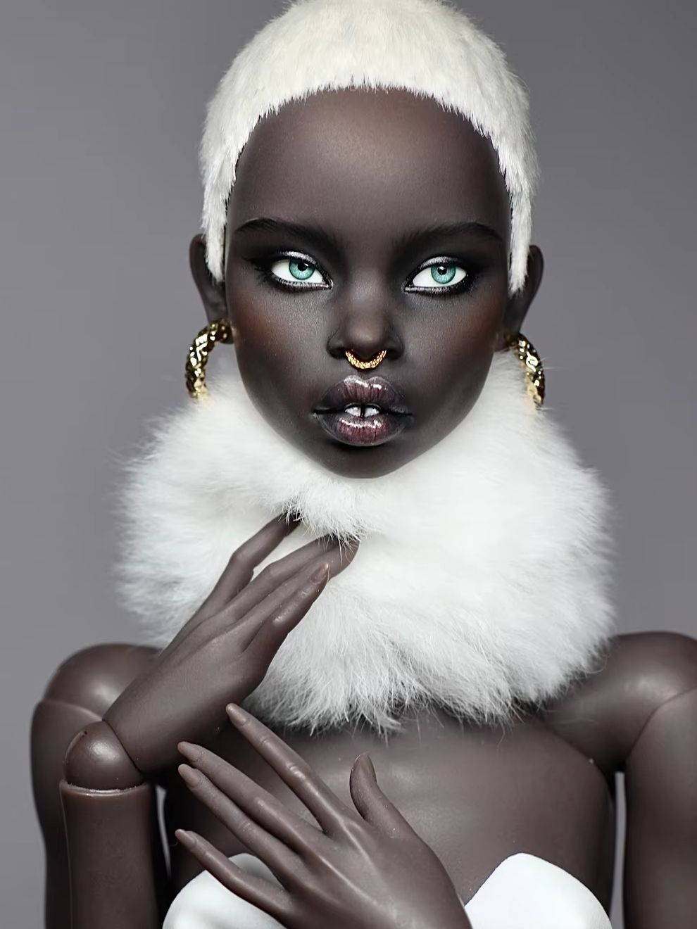 Ethnic Fashion Model - BJD SDドール ポポヴィー・ルビー 1/4スケール 可動式ヌードドールモデル。高品質なコレクション玩具で、誕生日プレゼントに最適。