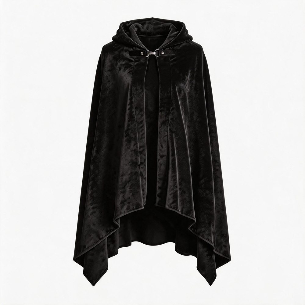 Ethnic Wear - ホビット ロールプレイング ベルベットローブ ハロウィンコスチューム 女性用エスニックウェア ステージパフォーマンス