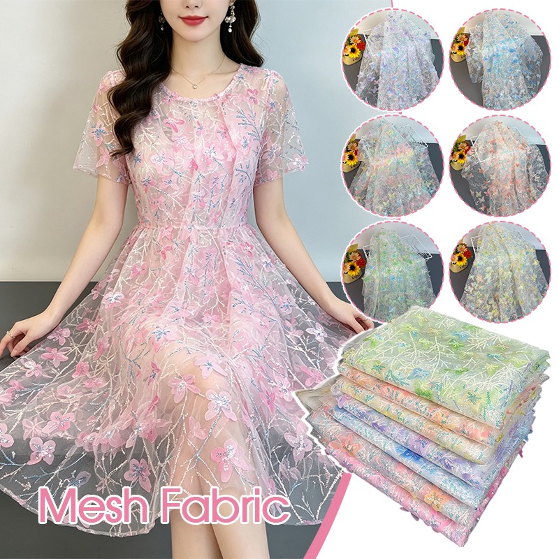 90x130cm グラデーションバタフライスパンコールチュー - Ethnic Clothing & Online Fashion Store Khaadi Pk のレビューと価格
