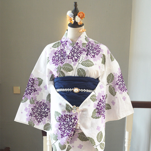 伝統的な浴衣風バスローブ綿生地ガールズドレス夏2024レディ - Ethnic Wear のレビューと価格