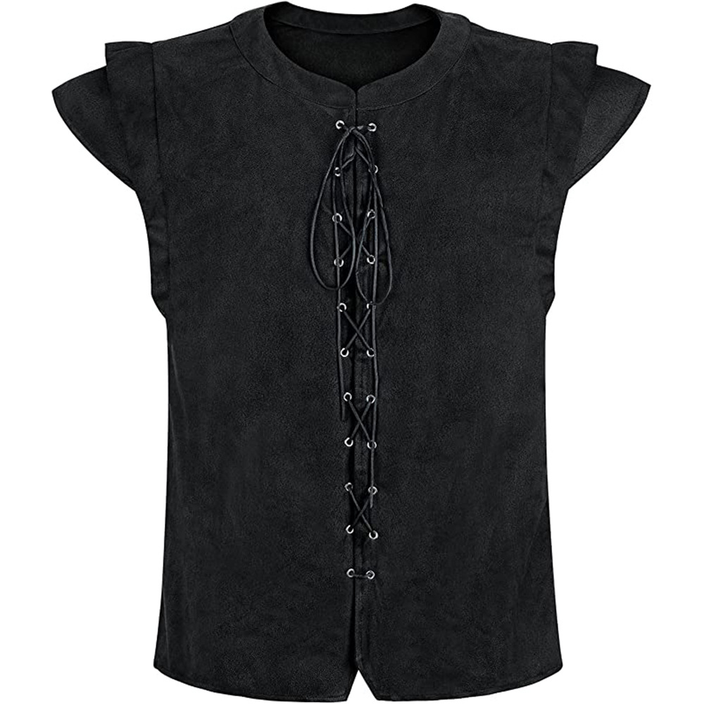 ルネサンス風バイキング海賊風スエードTシャツ、ハロウィーン用 - Ethnic Clothing & Online Fashion Store Khaadi Pk のレビューと価格