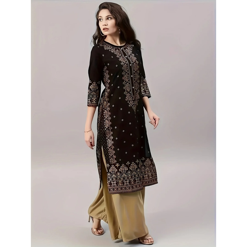女性用カジュアルエスニックスタイルの服装セット。丸襟、ミドル - Ethnic Clothing & Online Fashion Store Khaadi Pk のレビューと価格