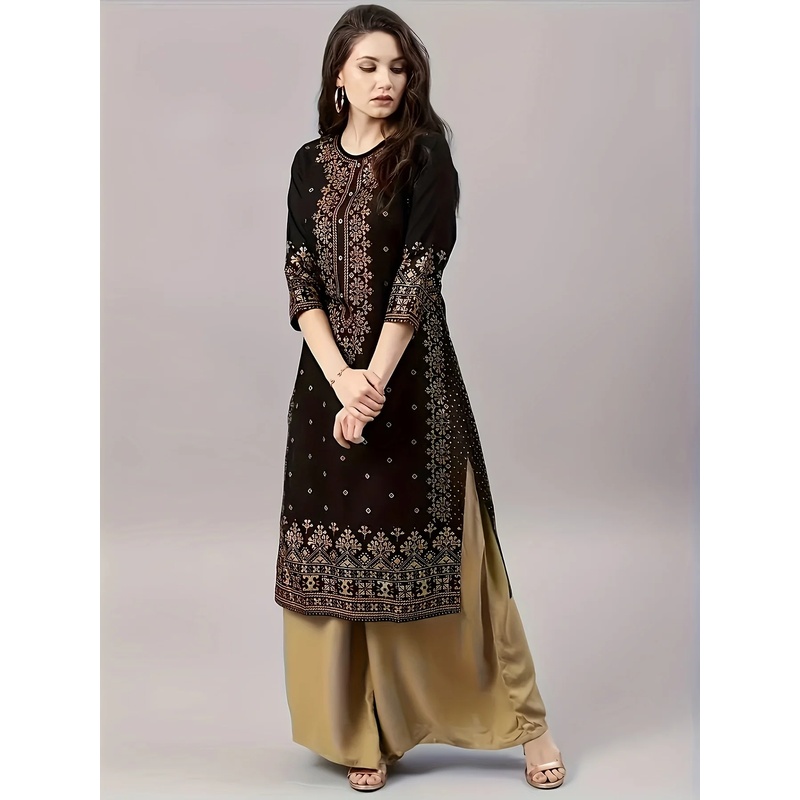 女性用カジュアルエスニックスタイルの服装セット。丸襟、ミドル - Ethnic Clothing & Online Fashion Store Khaadi Pk のレビューと価格