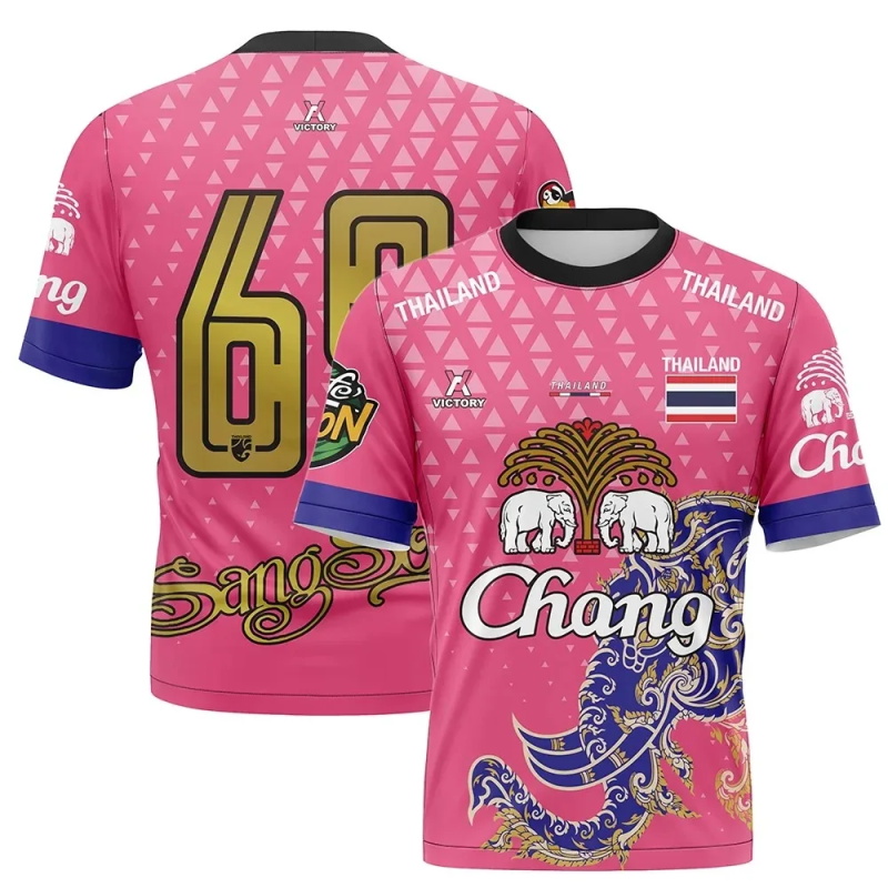 タイチャン象半袖 Tシャツ男性のための高品質特大通気性 Tシ - Thai Silk Blouse のレビューと価格